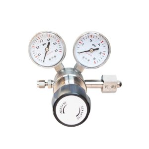 Maxy Stainless Steel Pressure Reducer W21.8RH (0-0.6 MPa/0-25 MPa) for Nitrogen, Oxygen, Hydrogen, Argon
