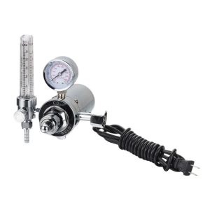 Heated CO2 Pressure Reducer Regulator for MIG TIG Welding Gas (0-25 LPM Output, 0-25 MPa Input) for CO2 Shielded Welding