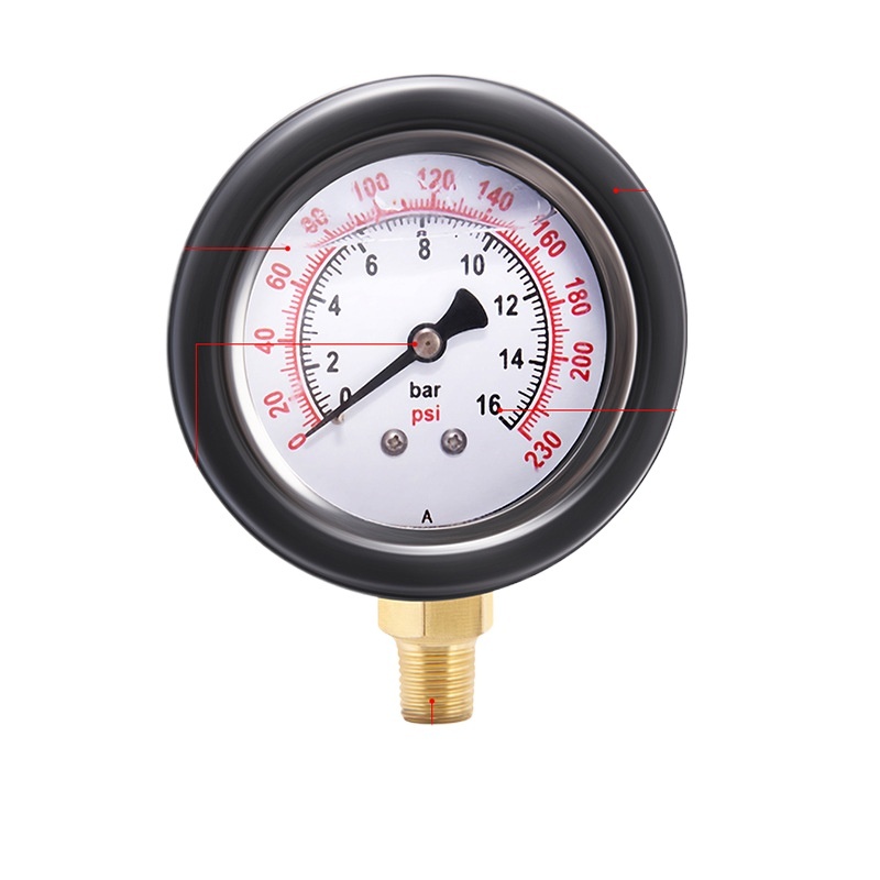 Radial Shockproof Tire Pressure Gauge Head (0-16Kg / 0-230psi) for Automotive Tire Inflator Gun Replaces TH015-Y60 - Image 3