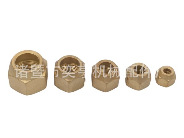 Brass Flare Nut (6.35-19.05mm) for AC Refrigeration Copper Aluminum Tube Connection