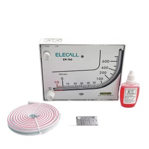 Red Oil Differential Pressure Gauge EM700 Manometer (-10 to 600 Pa) for HVAC Systems