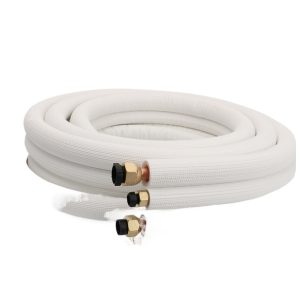 Universal Pure Copper Air Conditioner Extension Pipe with Insulation (6/10mm) for 1HP AC Units, 3 Meter Length