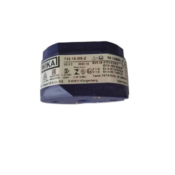 WIKA T32.1S.0IS-Z Temperature Transmitter Module (V2.2.3, 2023-12, Ex ia IIC T4/T5/T6 Ga) compatible with HART Protocol