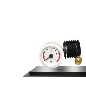 Boiler Pressure Gauge (Water Pressure Meter) 0-4 BAR with Capillary Tube for Wall-hung Boilers