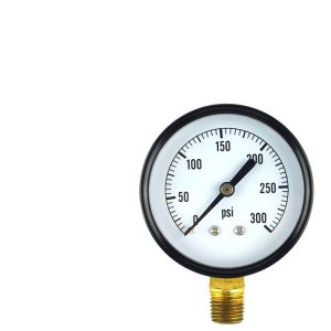 Radial Pressure Gauge 0-300 PSI (Psi/Bar scales) for Oil, Gas, Liquid, Water Pressure Systems