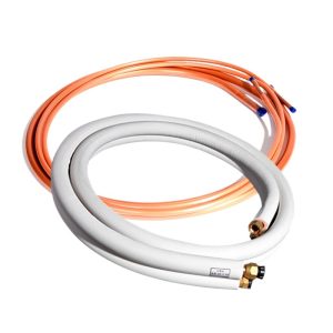 Pure Copper HVAC Refrigeration Tube Kit (6.35*0.6+15.88*0.7mm, 15m Length) for Haier Air Conditioners, Universal Fit
