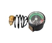 Steam Pressure Gauge Capillary Pressure Gauge Wall-mounted Boiler Pressure Gauge Y-40 (0-8KG, 40mm) for HVAC Systems