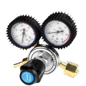 Dual Gauge Carbon Dioxide Pressure Reducer (0-1 MPa/0-25 MPa) for CO2 Gas Cylinders
