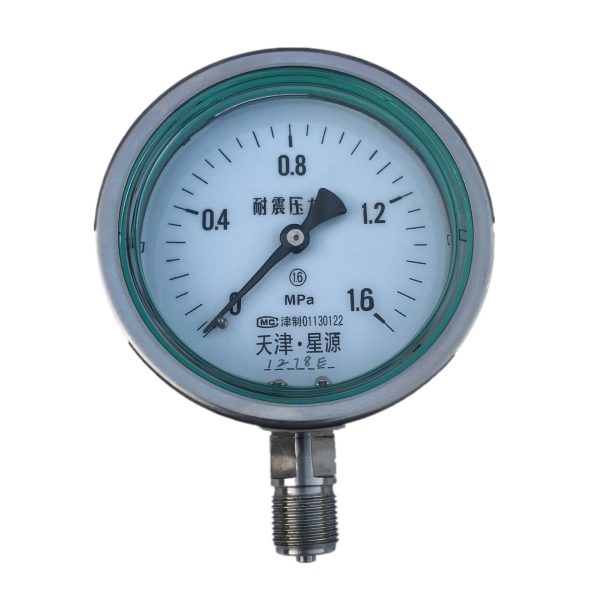 Tianjin XINGYUAN YFN-100B Stainless Steel Pressure Gauge (0-1.6MPa) for Water and Hydraulic Systems - Изображение 2