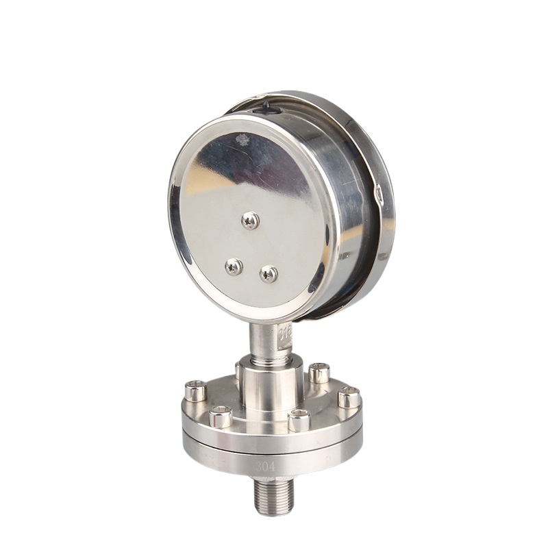 Kaixuan Pressure Gauge Diaphragm Pressure Gauge Stainless Steel YTP100BF/ML Thread Connection Corrosion Resistant High Precision - Image 2