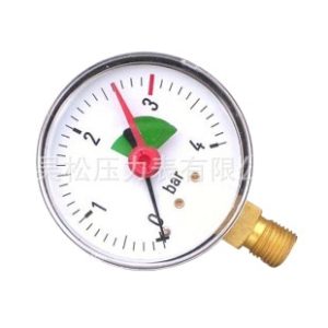 Memory Pressure Gauge 0-4bar 0-10Bar for Boiler Water Pressure Air Pressure Oil Pressure HVACS