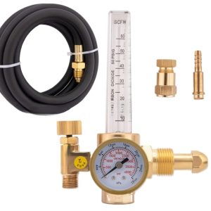 Full Brass Argon/CO2 Pressure Reducer Regulator Valve WX-191-03-CGA580 with 2M Hose