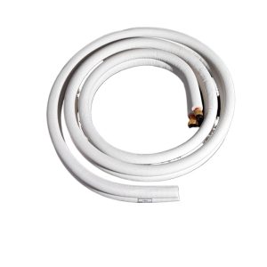Embossed Copper HVAC Line Set (6.35*0.6+9.52*0.6) for 1HP AC Units, Universal Extension Pipe