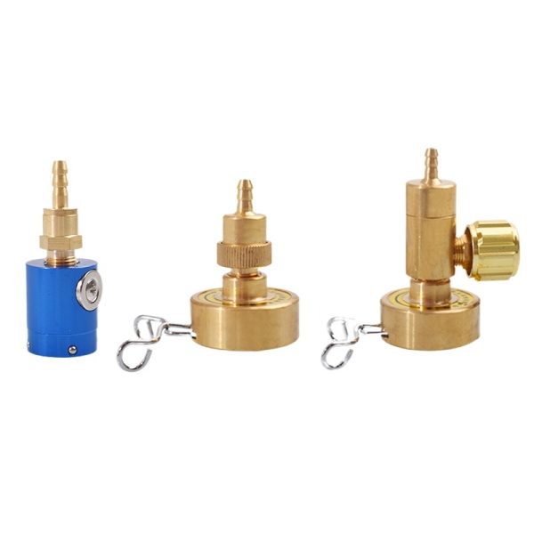 Portable Butane Gas Torch Valve Flame Arrestor with Rotary Switch (Full Copper, Magnetic Options) for HVAC Refrigerator Repair