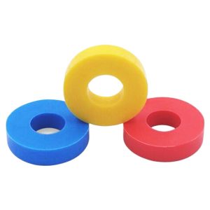AC Indoor Unit Isolation Damper Ring for Air Duct Units, Anti-Vibration Rubber Pad for New Fresh Air Systems, Diameter 25mm, Thickness 6mm, Inner Hole 10mm