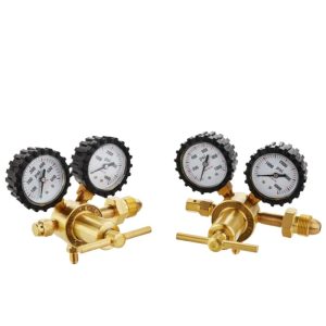 Durable Brass Nitrogen Pressure Regulator (0-600 PSI / 0-4000 PSI) for HVAC Systems