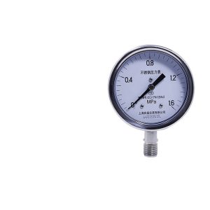 Lianglei Stainless Steel Pressure Gauge Y150-B-F (150mm Dial) for High Pressure Pipe Systems, Oil, Water, Hydraulic, Vacuum, and Anti-Pressure