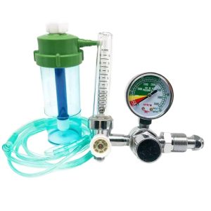 Medical Oxygen Inhaler with Humidifier Bottle (Flow Range 1-10L/min, Pressure 0-25MPa) for AVIC Oxygen Cylinders