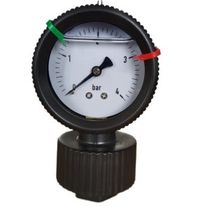 Durable Pressure Gauge (0-4 bar) with PP Diaphragm for HVAC Systems