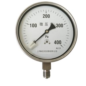 Micro Pressure Gauge YE150B (0-400Pa, 150mm Dial, M20*1.5 Connection) KL 2.5 Accuracy for HVAC Systems