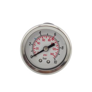 Axial Pressure Gauge Y40 (0-10kg/0-140psi) with Bracket for HVAC Hydraulic Systems, Replaces Y40 Axial Pressure Gauge