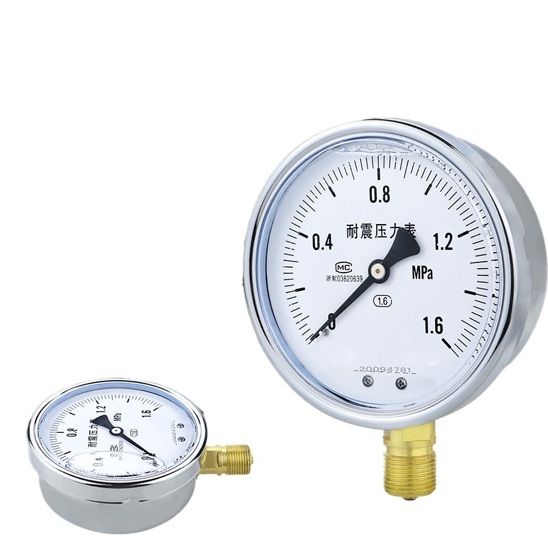 YN100 Seismic Pressure Gauge (0-1.6MPa, M20*1.5) for HVAC Systems - Image 2