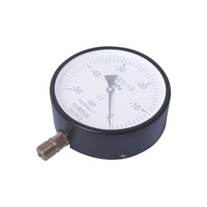 Analog Diaphragm Pressure Gauge YE-150 -50~0kPa with Radial M20*1.5 Connection, 150mm Diameter