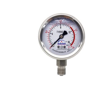 Huake Yongyi YN60BF Radial All Stainless Steel Pressure Gauge (0-1.6MPa, 2.5 Accuracy) for HVAC Systems Replaces 22053208