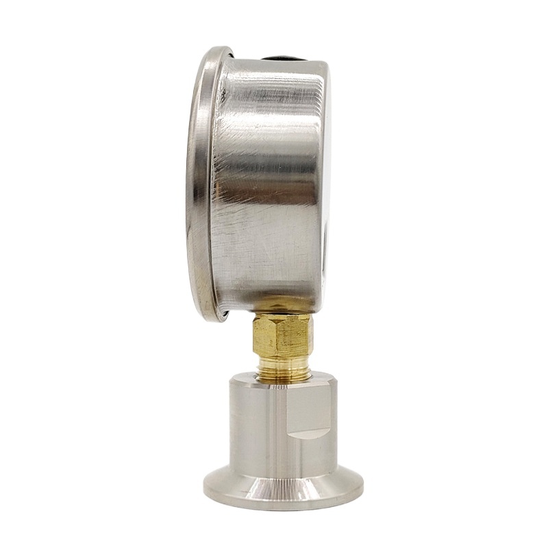 Sanitary Diaphragm Pressure Gauge YTP-60 Series 1.6Mpa Clamp Connection DN50.5 for Water/Air/Oil/Liquid Systems - Image 2