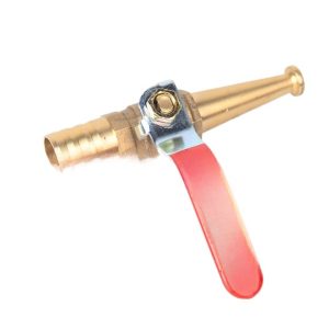 Full Copper Straight Spray Gun with Valve (DN15, PN16) for Garden Lawn Irrigation, Car Washing, and Fire Extinguishing Nozzle