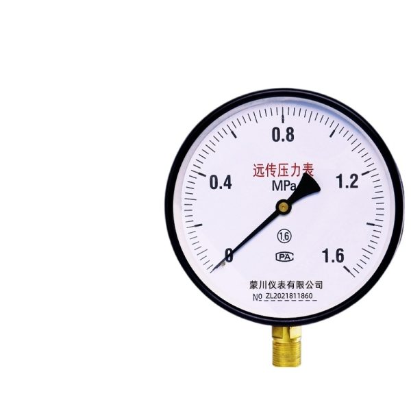 Mengchuan Instrument YTZ150 Remote Pressure Gauge (0-1.6MPa, 1.6 Accuracy) for Constant Pressure Water Supply Frequency Converters, HVAC Systems, Replaces YTZ150 Sensor