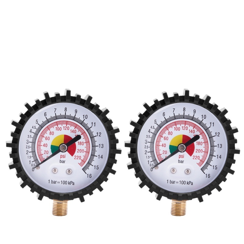 Precise Radial Pressure Gauge (0-16Kg, 0-220psi) for Tire Pressure, Industrial Applications - Image 3