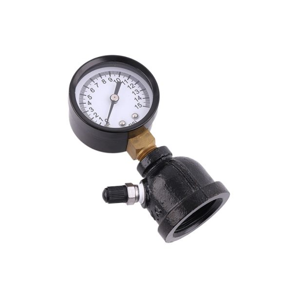 Black Iron Case Brass Joint Gas Pressure Gauge (2.0" / 50mm) - 0-15 PSI For Gas Pipeline Systems, Replaces YG3/4-23 - 이미지 3