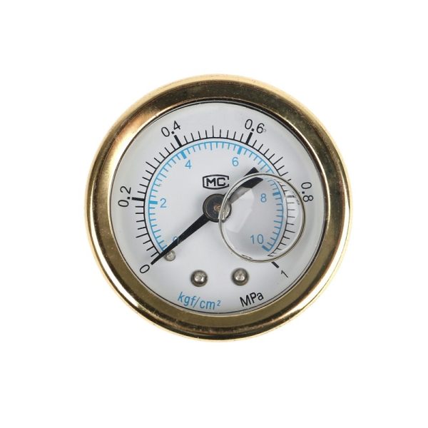 YYDE Axial Pressure Gauge (0-25 MPa/0-250 bar, 40mm Diameter, Stainless  Steel Case) for Industrial HVAC Systems. - Image 3