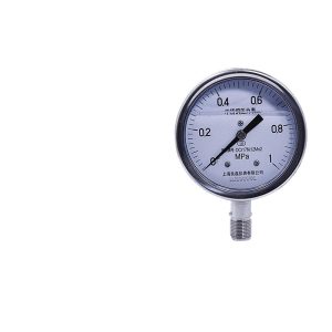 Stainless Steel Pressure Gauge Y150-B-F-Z (0-1 MPa, 1.6 Grade Accuracy) for Water Oil Hydraulic Systems