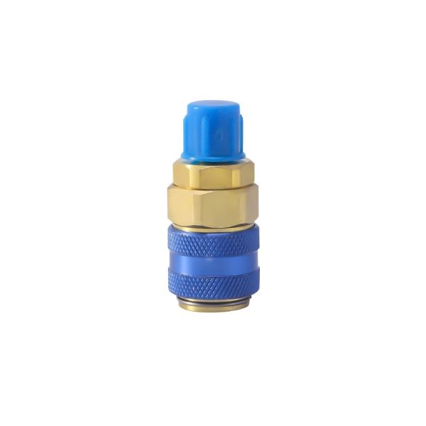 R134a AC Refrigerant Quick Coupler High/Low Side Adapter (Metal Material, Easy to Install) for Automotive HVAC System - Image 2
