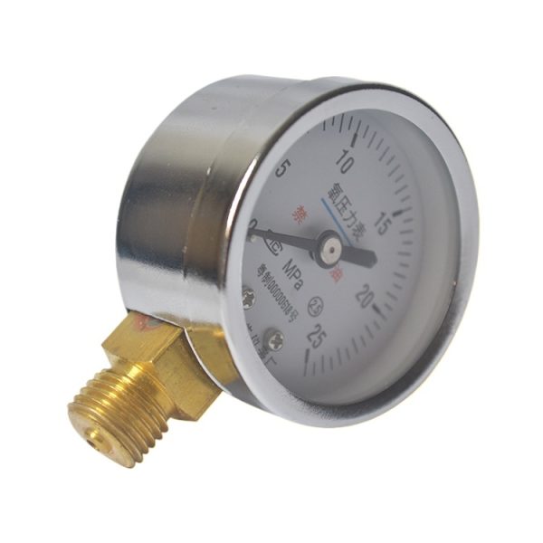 精艺 Oxygen Pressure Gauge (0-25 MPa) Radial Mount 50mm Dial for HVAC Oxygen Systems, Replaces YO-50 - 이미지 3