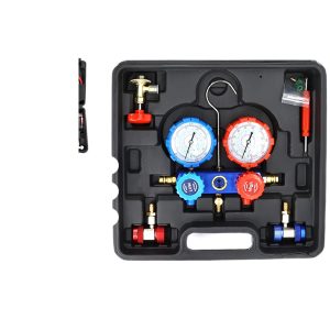 Automotive AC Manifold Gauge Set (R134A) for Car Refrigerant Charging & Diagnostic Testing