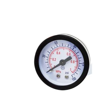 Axial Pressure Gauge with Copper Plated Zinc Alloy Thread (1Mpa) for Water, Oil, Air & Liquids