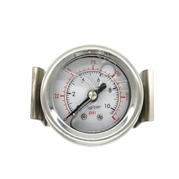 SONGLIN 40mm Pressure Gauge 0-10kg/cm² (0-150psi) with U-Clip and Quick Connect for Water Purifier Reverse Osmosis Systems