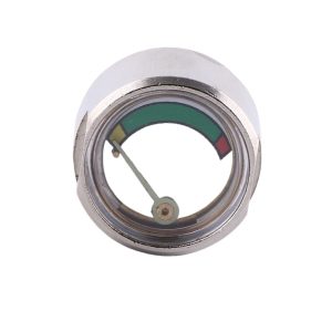 Axial Pressure Gauge (Y25, 25mm Diameter, 0-28bar/psi) for HVAC Systems, Replaces Y25 Iron Nickel Plated Pressure Gauges