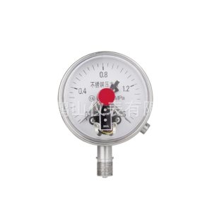 Fully Stainless Steel Radial Electric Contact Pressure Gauge YXC100BF (0-1.6 MPa, 1.6 Accuracy, 100mm Diameter) for Industrial Applications