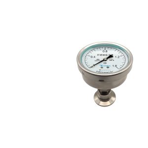 Sanitary Diaphragm Pressure Gauge YTP100ZMC (0-1.6MPa, Stainless Steel Clamp Type) for HVAC Systems