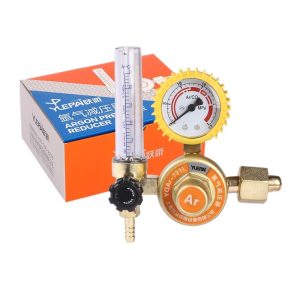 YUEPAI Single-Tube Argon Flowmeter Regulator with Pressure Gauge for Welding & Cutting