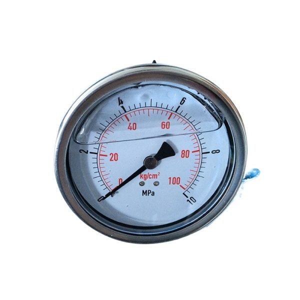 Axial Oil-Filled Pressure Gauge YN60 (0-40 MPa / 0-400 kg/cm²) for HVAC Systems - Изображение 2
