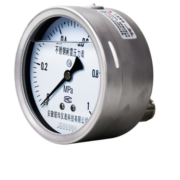Stainless Steel Pressure Gauge 100mm Dial 0-1 MPa Radial Bottom Mount for Water Oil Gas Liquid Systems Replaces 210918004 - Изображение 3