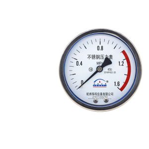 Yongyi Y100ZBF Axial Stainless Steel Pressure Gauge (0-1.6MPa) for Water, Liquid, Oil, Gas Pressure Systems