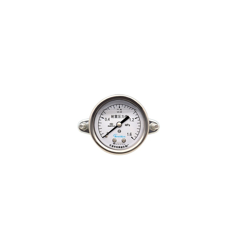 Axial Pressure Gauge YN50ZV (0-1.6MPa, 0-40MPa) for Air, Oil, Water Pressure Systems - Image 2