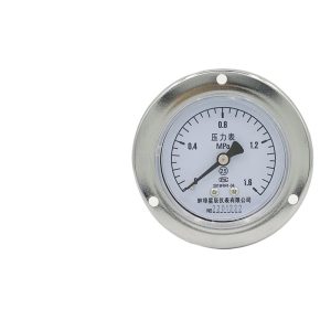 General Pressure Gauge Y-60ZT (0-1.6MPa, 60mm Axial) for Water, Air, Oil, Hydraulic Systems