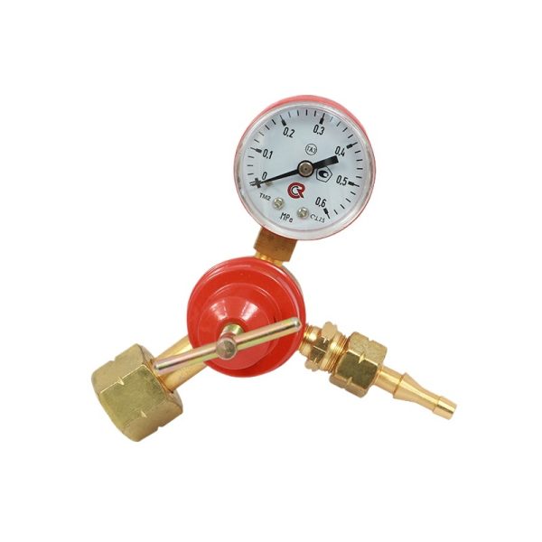 Yongheng HM Series CO2 Pressure Regulator with Double Gauges - Russian Style Pressure Reducer for Welding & Gas Applications - Image 3
